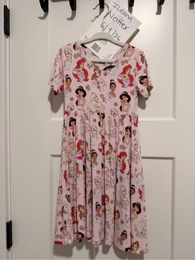 Blush Lotus Pink Disney Princess Print Twirl Dress 4T